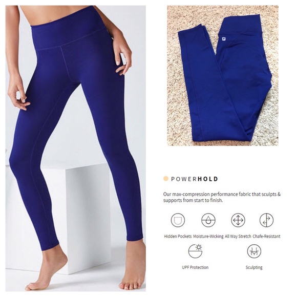 Fabletics Pants - Fabletics High waist Cobalt Blue Leggings Sz S New